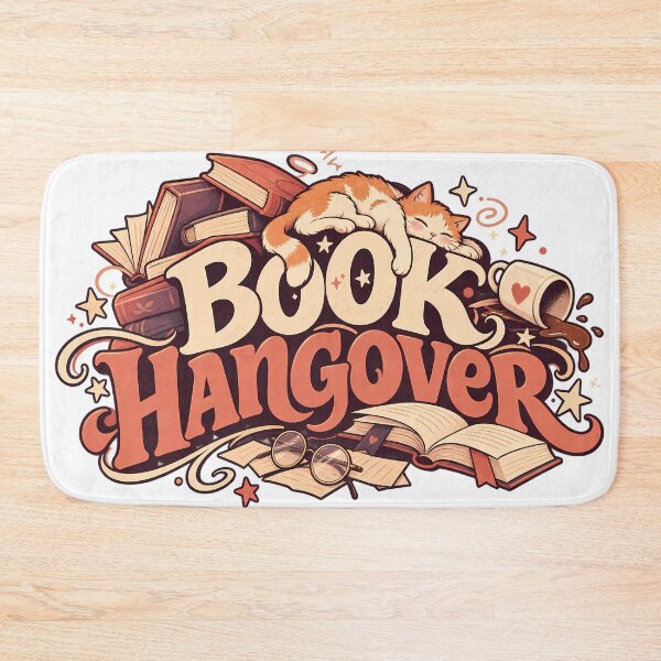 Item preview, Book Hangover Retro Typography designed and sold by WhimsyPeachCo.