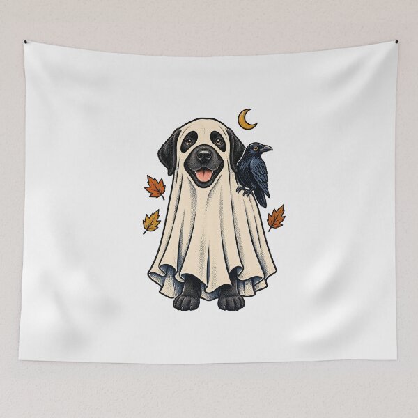 Item preview, Halloween Dogs Pets Ghost Labrador Raven designed and sold by calicito.
