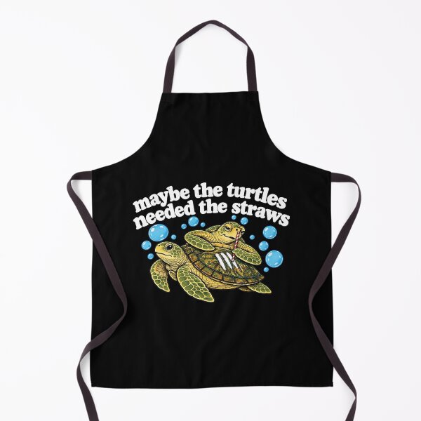 Item preview, Maybe the Turtles Needed the Straws, Funny Turtle 2 designed and sold by Sallyjoywaxart.