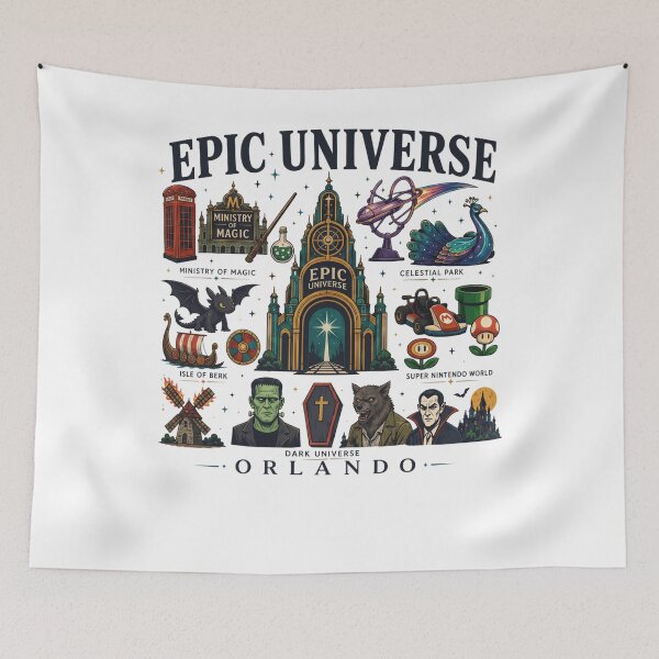 Item preview, Epic Universe Orlando Theme Park Vacation Pop Culture Fandom designed and sold by winterroseaa.