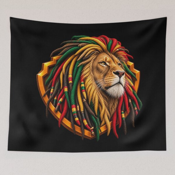Item preview, Rasta Lion with Dreadlocks – Reggae Lion of Judah - PLUSHIWORLD designed and sold by PLUSHIWORLDtm.