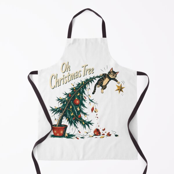 Item preview, Mischief Cat Falling Tree Star Christmas designed and sold by nortowelcomics.