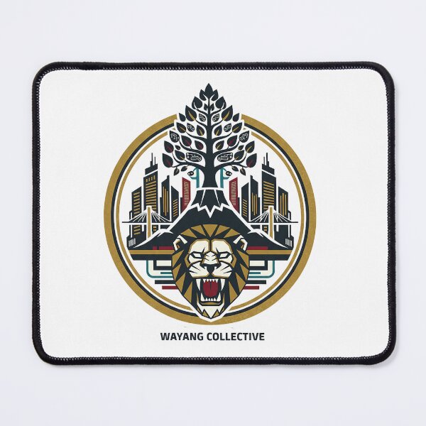 Item preview, Wayang Collective Lion Tree City Emblem Sticker designed and sold by cannsuh.