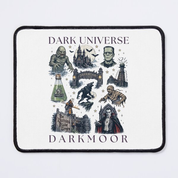Item preview, Dark Universe Darkmoor Classic Horror Monsters Gothic Fan designed and sold by winterroseaa.