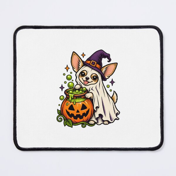 Item preview, Halloween Dogs Pets Chihuahua Witch Cauldron designed and sold by calicito.