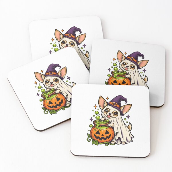 Item preview, Halloween Dogs Pets Chihuahua Witch Cauldron designed and sold by calicito.