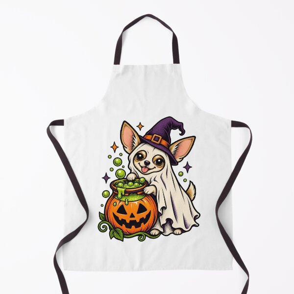 Item preview, Halloween Dogs Pets Chihuahua Witch Cauldron designed and sold by calicito.