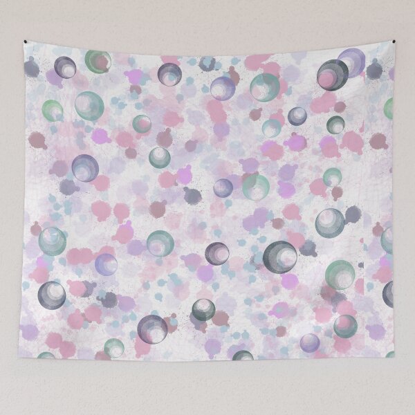 Item preview, Pastel Dreamscape – Abstract Circles & Soft Paint Splatter Pattern designed and sold by GemniShop.