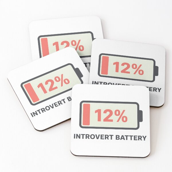 Item preview, Introvert Battery 12% designed and sold by mtees11.