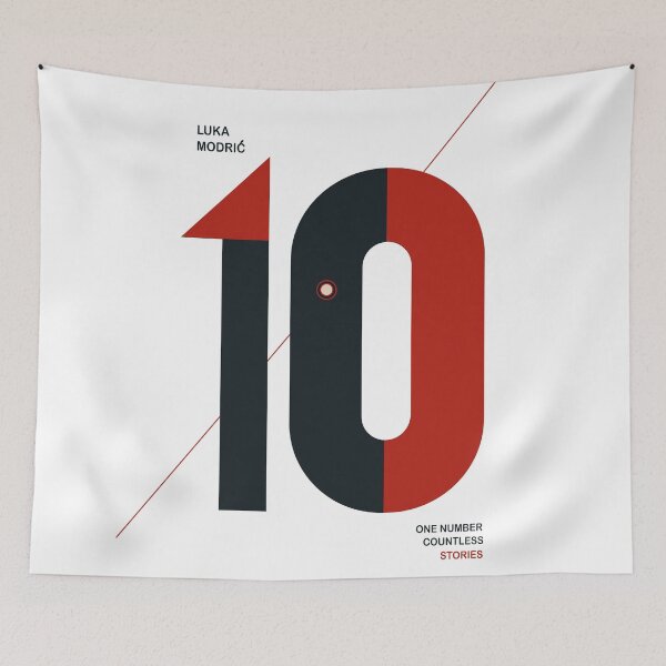 Item preview, Luka Modrić Number 10 Minimalist Football Poster designed and sold by Studio pod Burom.