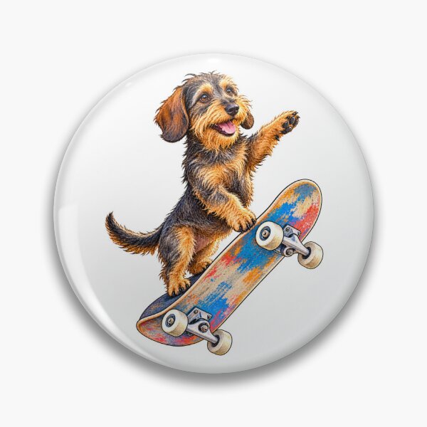 Item preview, Wire-Haired Dachshund Skateboard Champion designed and sold by Russell Thorne.