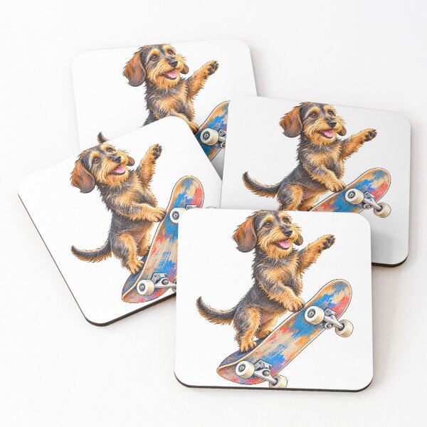 Item preview, Wire-Haired Dachshund Skateboard Champion designed and sold by Russell Thorne.