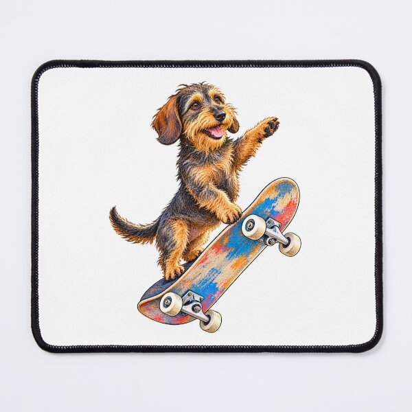 Item preview, Wire-Haired Dachshund Skateboard Champion designed and sold by Russell Thorne.