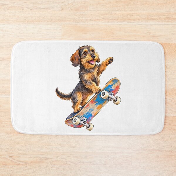 Item preview, Wire-Haired Dachshund Skateboard Champion designed and sold by Russell Thorne.