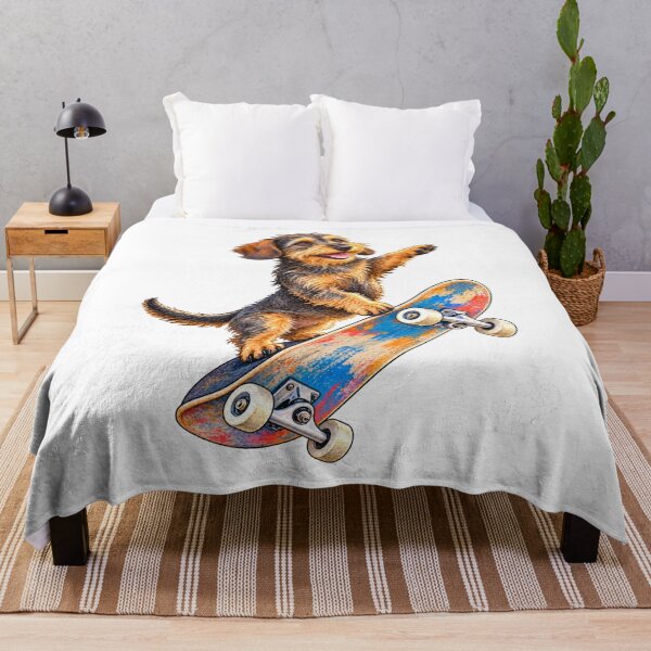 Item preview, Wire-Haired Dachshund Skateboard Champion designed and sold by Russell Thorne.