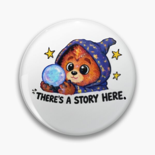 Item preview, Wonderz — There's a Story Here Magical Bear Sticker designed and sold by Shadoe-gallery.