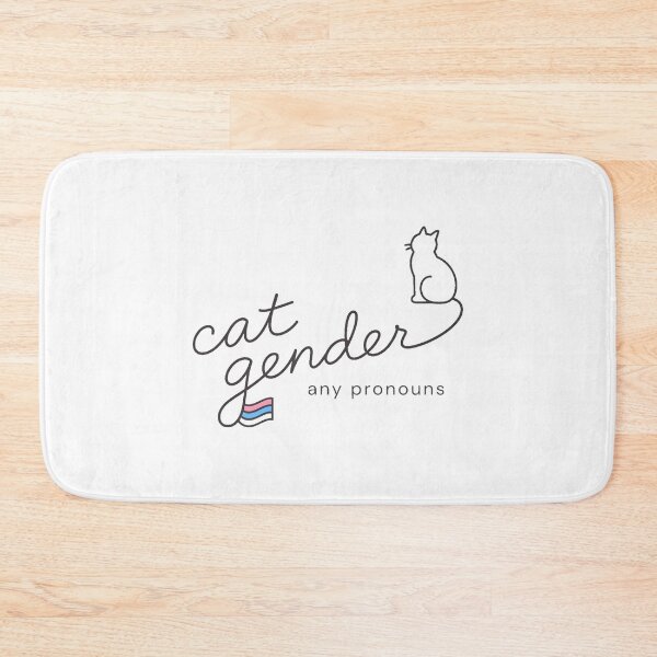 Item preview, Cat Gender Pronoun Flag Art Transgender Ally designed and sold by nortowelcomics.