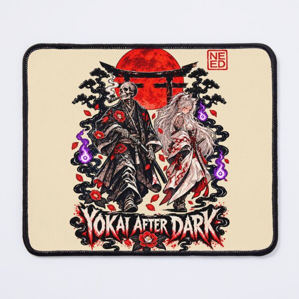 Item preview, Yokai After Dark – Skeleton Samurai & Kitsune designed and sold by Neo Edo Studio.