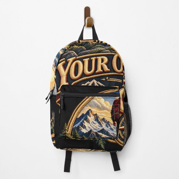 Item preview, Your Only Limit Is You Motivational Mountain Embroidery Design designed and sold by Emoji Emblems.