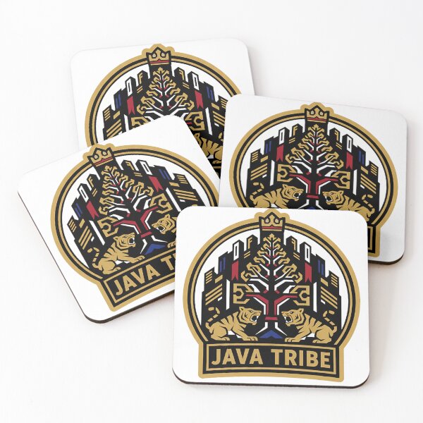 Item preview, Java Tribe Twin Tiger Crown City Badge Sticker designed and sold by cannsuh.