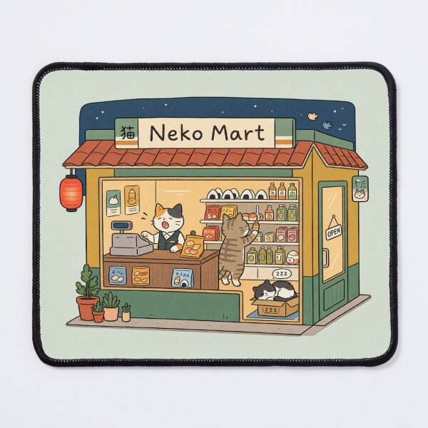 Item preview, Neko Mart | Kawaii Japanese Cat Shop Pixel Art designed and sold by MrDev.