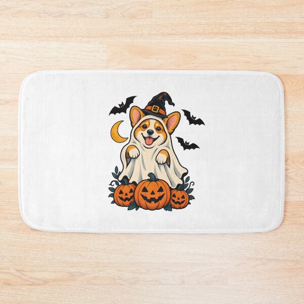 Item preview, Halloween Dogs Pets Corgi Ghost Pumpkin designed and sold by calicito.