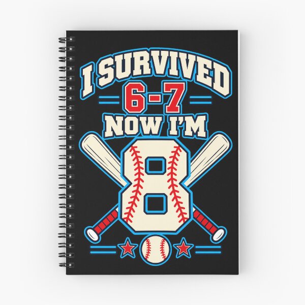 Item preview, I Survived 6-7 Now I'm 8 Baseball Birthday designed and sold by Fanmania.