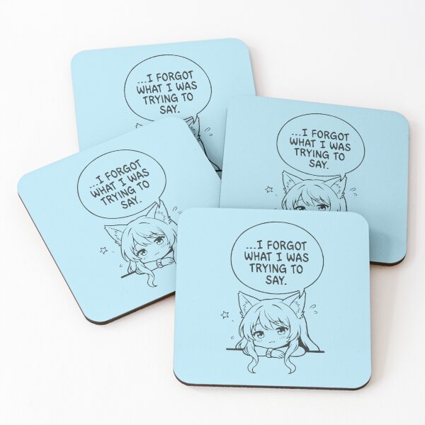 Item preview, I Forgot What I Was Trying To Say - Cute Anime Girl Manga Funny Quote designed and sold by grofith22.