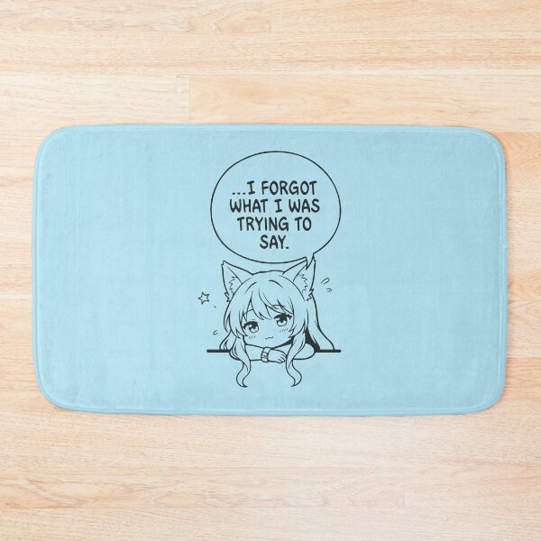 Item preview, I Forgot What I Was Trying To Say - Cute Anime Girl Manga Funny Quote designed and sold by grofith22.