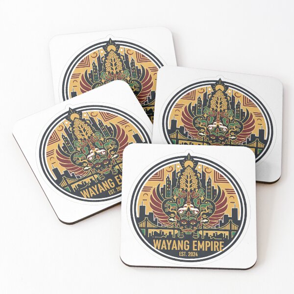 Item preview, Wayang Empire Garuda Mask City Badge Sticker Est 2024 designed and sold by cannsuh.