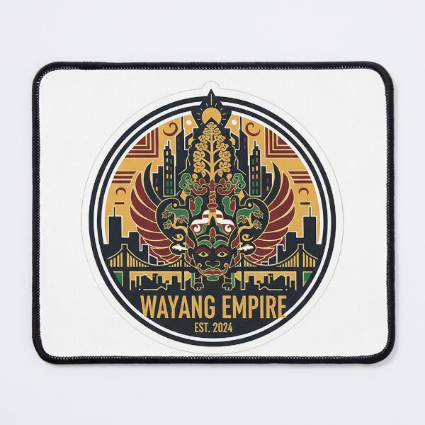 Item preview, Wayang Empire Garuda Mask City Badge Sticker Est 2024 designed and sold by cannsuh.