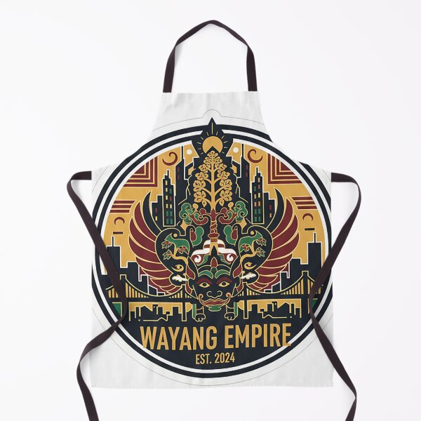 Item preview, Wayang Empire Garuda Mask City Badge Sticker Est 2024 designed and sold by cannsuh.