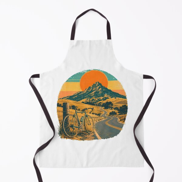 Item preview, Road Cycling Sunset Mountain Highway Bicycle Tourist designed and sold by nortowelcomics.
