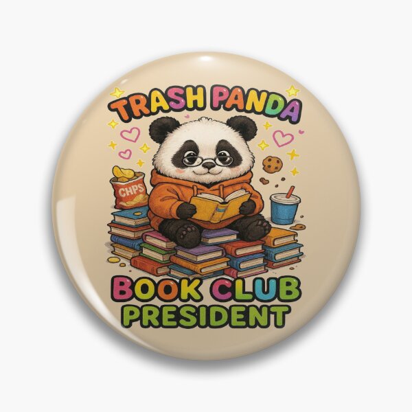 Item preview, Trash Panda Book Club President | Funny Panda Book Lover Design designed and sold by BookedAndDesign.