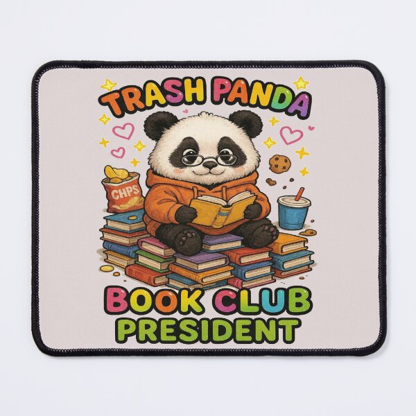 Item preview, Trash Panda Book Club President | Funny Panda Book Lover Design designed and sold by BookedAndDesign.