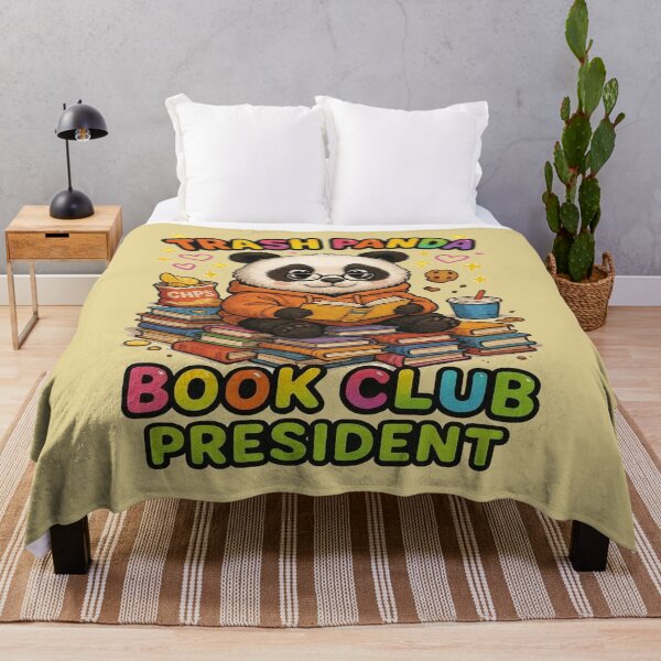 Item preview, Trash Panda Book Club President | Funny Panda Book Lover Design designed and sold by BookedAndDesign.
