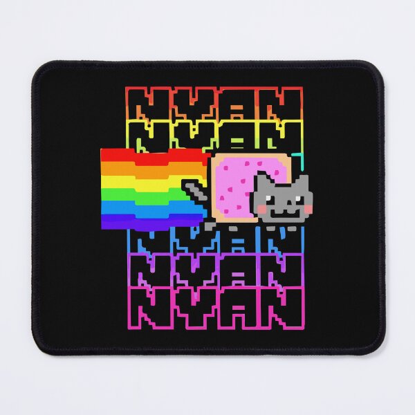 Item preview, Nyan Cat Rainbow Pixel Art Pattern Y2K designed and sold by TrxshWear.