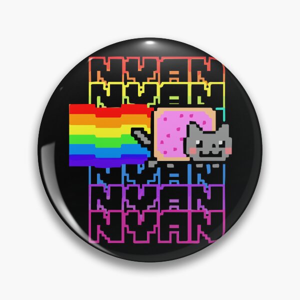 Item preview, Nyan Cat Rainbow Pixel Art Pattern Y2K designed and sold by TrxshWear.
