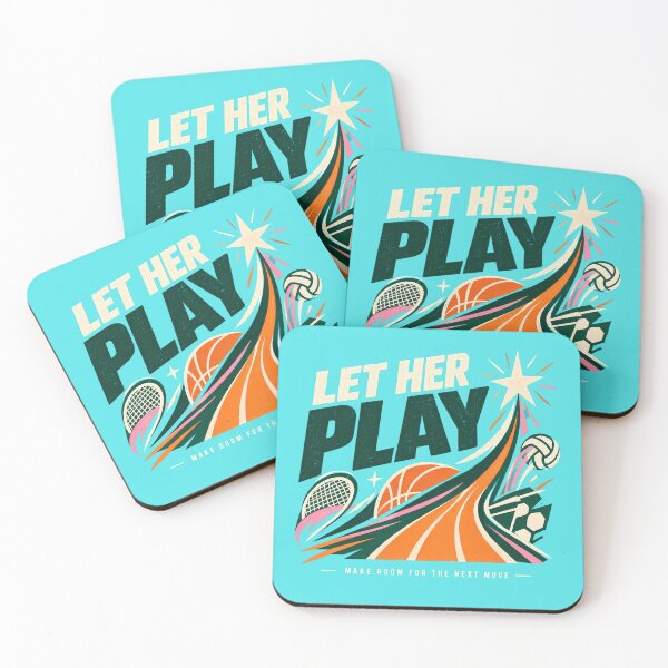 Item preview, Let her play gift for women sports lovers designed and sold by Rally Forge.