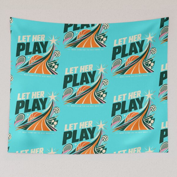 Item preview, Let her play gift for women sports lovers designed and sold by Rally Forge.