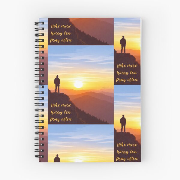 Item preview, Hike more Worry less Pray often T-shirt Christian camping Great outdoor Wonderful creation Enjoy Nature designed and sold by FTLOG.