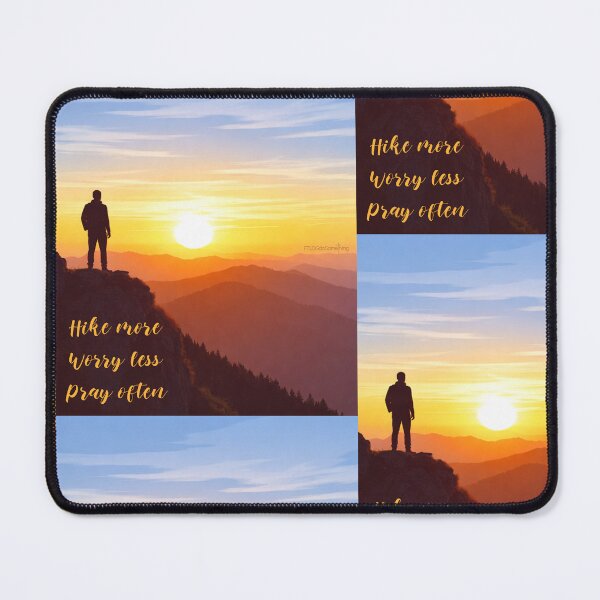 Item preview, Hike more Worry less Pray often T-shirt Christian camping Great outdoor Wonderful creation Enjoy Nature designed and sold by FTLOG.