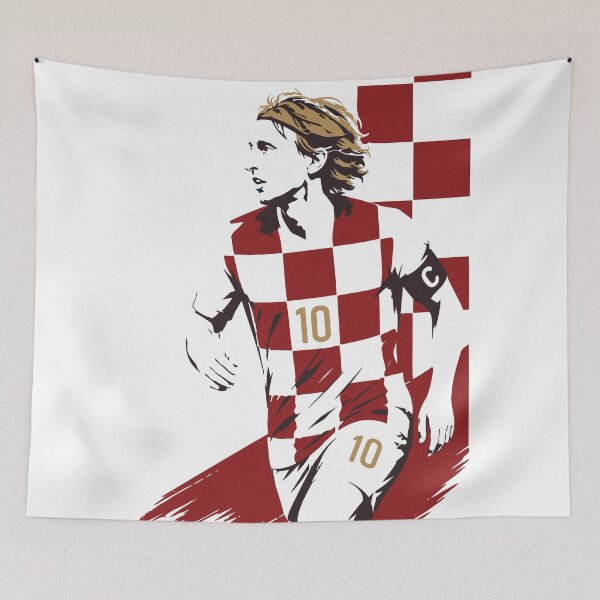 Item preview,  Luka Modrić Croatia Football Legend Print designed and sold by Studio pod Burom.
