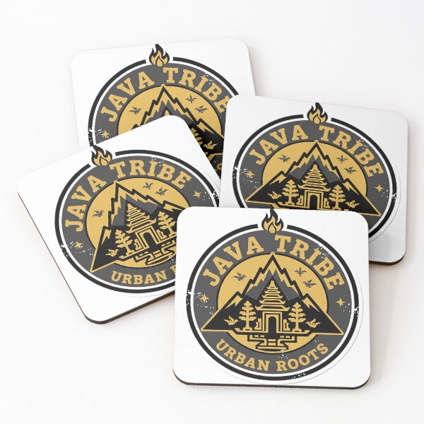 Item preview, Java Tribe Urban Roots Temple Mountain Badge Sticker designed and sold by cannsuh.