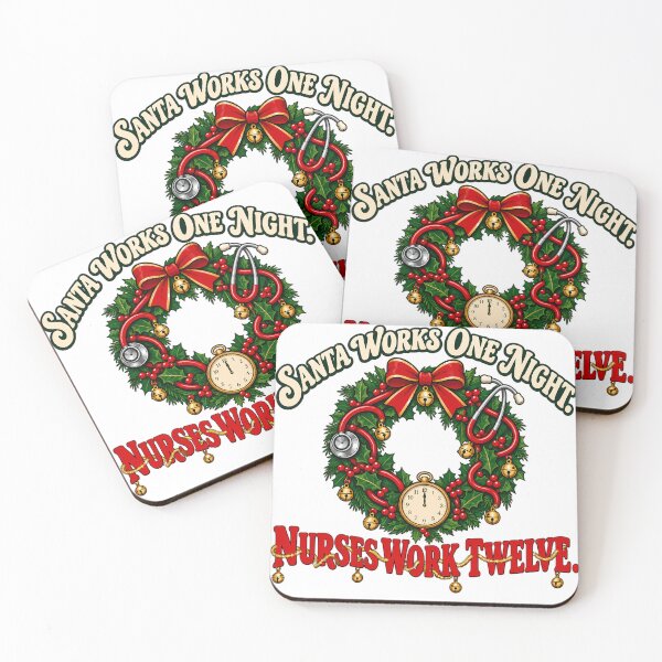 Item preview, Nurses Work Twelve Christmas Stethoscope Wreath designed and sold by WhimsyPeachCo.