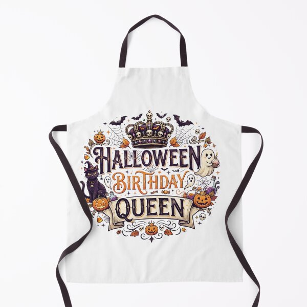 Item preview, Halloween Birthday Queen Gothic Crown & Spooky Elements Design designed and sold by CreativeNest Prints.