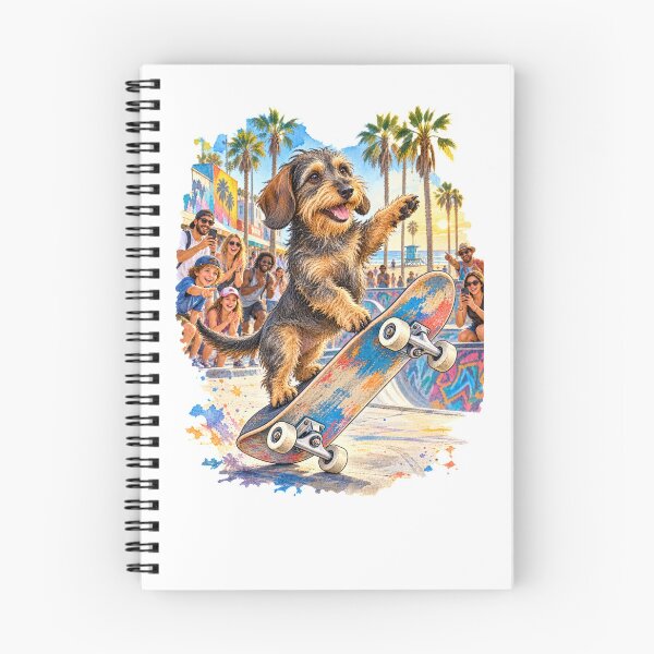 Item preview, Wild-Haired Wire-Haired Dachshund Skateboard Star designed and sold by Russell Thorne.