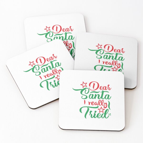 Item preview, Dear Santa I Really Tried Funny Christmas Quote Holiday Vibes designed and sold by FuzionRaptor.