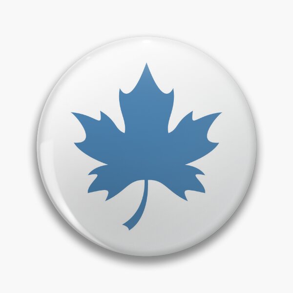 Item preview, Steel Blue Canadian Maple Leaf Design designed and sold by pattern-archive.