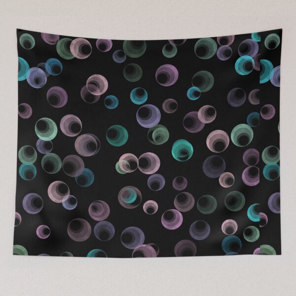 Item preview, Cosmic Orbit – Abstract Translucent Circles Pattern designed and sold by GemniShop.